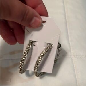 Elegant Silver Hoop Earrings